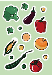 Sticker Gemüse