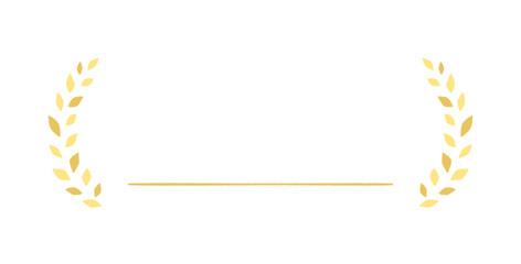 ローレルリース フレーム コピースペース ベクターイラスト