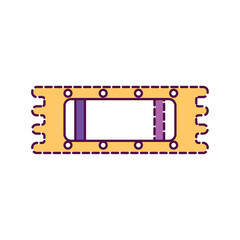 Isolated amusement park ticket icon Vector