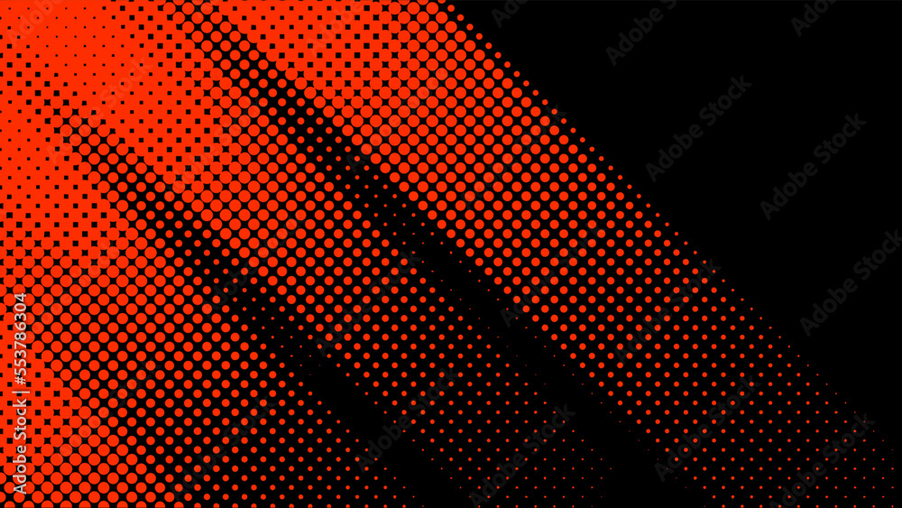 Wall mural halftone background vector, abstract backdrop design with two tone pattern and copy space for edit y
