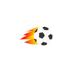 Obraz premium Sports Football Basketball Volleyball Tennis Balls in Fire Burn Burning Vector