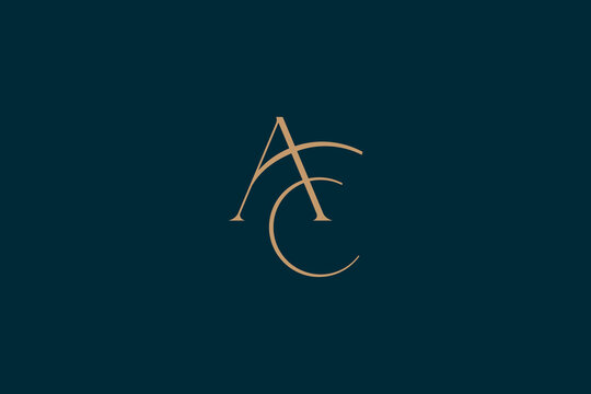 AC letter design, Ac fashion brand logo, Ac letter design concept, AC corporate logo 
