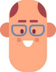 Man face cartoon avatar