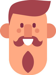 Man face cartoon avatar