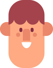 Man face cartoon avatar