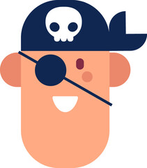 pirate man face avatar