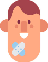 Man face cartoon avatar