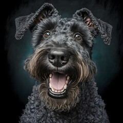 Kerry Blue Terrier dog photography