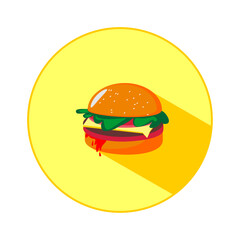 Vektor  illustration burger logo design.