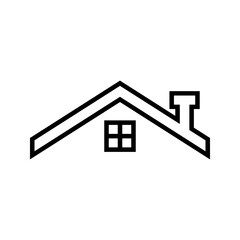 roof icon flat trendy popular simple