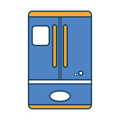 Isolated colored fridge toy icon Vector