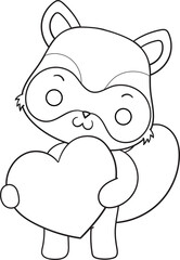 Fototapeta premium cute san valentine character