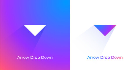 Naklejka premium Arrow vector icon for web, UI UX, IOS, App
