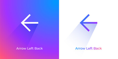 Arrow vector icon for web, UI UX, IOS, App