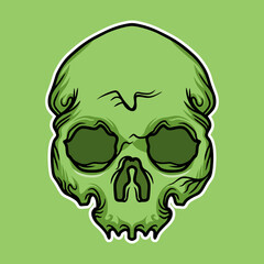 vector skull that can be used for t-shirts or anything