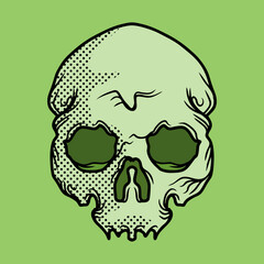 vector skull that can be used for t-shirts or anything