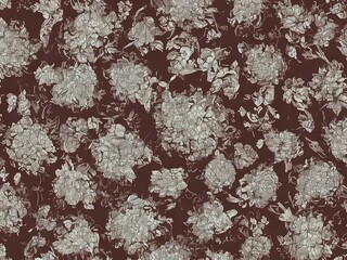 Seamless pattern with flowers and leaves. floral pattern for wallpaper or fabric