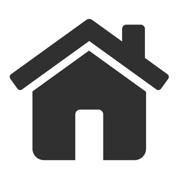 home icon on a white background