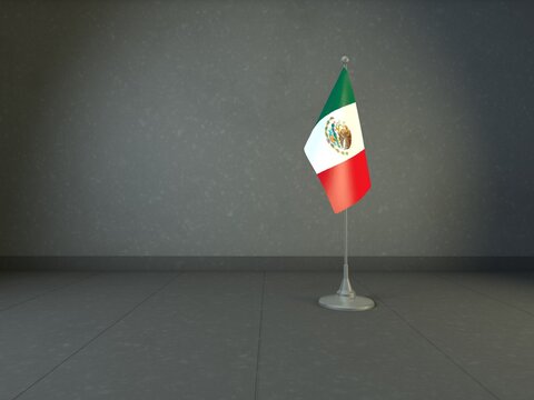 exico, United Mexican States Flag, Desktop Flag- 3D Render