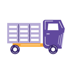 Isolated children truck toy icon Vector