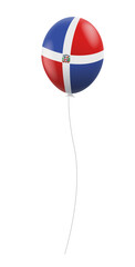 Naklejka premium Dominican Republic flag balloon illustration