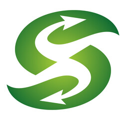 leaf s logo 1 arrow