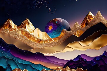 marble abstract liquid mountains 