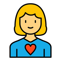 Mother Filled Line Icon