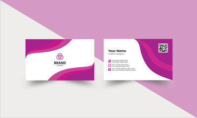 Creative and clean Business card design Template. Modern Business card  design. Elegant Business card design. Vector illustration. Personal visiting card design and vector abstract creative design. 