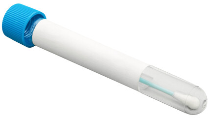 Tube containing a swab sample that has tested on COVID © BillionPhotos.com