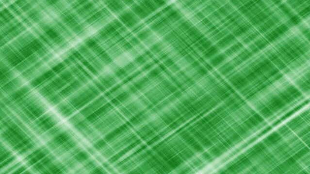 Lattice green background of white moving intersecting lines. 3d render.