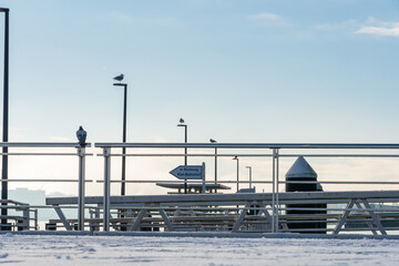 Kiel, 8. Dezember 2022, der erste Schnee diesen Jahres ist gefallen. Winterliche Impressionen in...