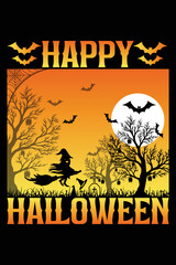 Happy Halloween T-Shirt Design