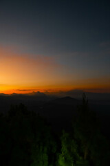 Panoramic view of El Salvador Volcanos