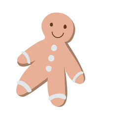 Christmas cookie vector clip art.