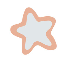 Star shaped Christmas cookie vector clip art.