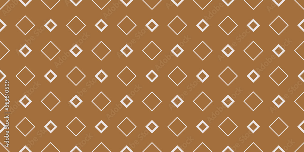 Poster Brown background and abstract diamonds. Vector for print seamless, pattern for stylish design of surfaces.