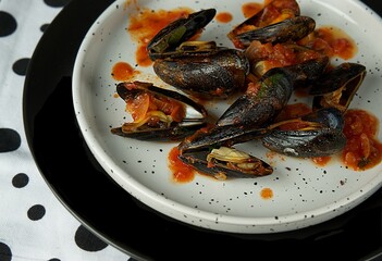 Duszone mule w pomidorach