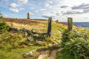 Path leading to Captain Cooks Monument North Yorkshire Moors