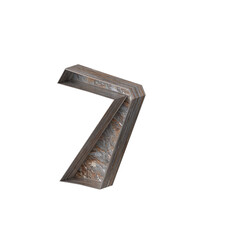 English alphabet symbol isolated made of tree bark in 3d rendering. English alphabet letter isolated made of tree bark. 3D PNG Image.  3D Transparent Image rendering. 