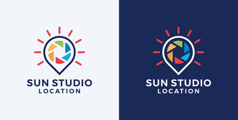 Sun Studio location logo design inspiration