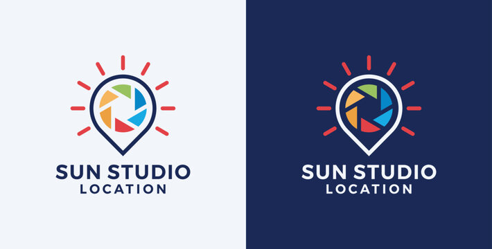 Sun Studio location logo design inspiration