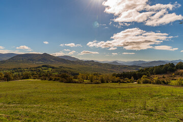 Molise, Italy.  Spectacular autumn panorama.