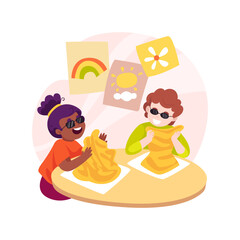 Art therapy isolated cartoon vector illustration.