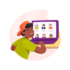 Pick your tutor isolated cartoon vector illustration.