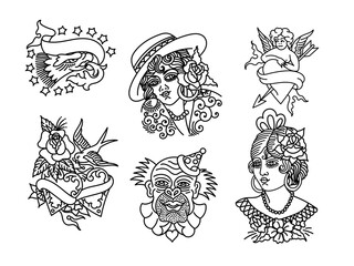 Tattoo Flash Outlines 2