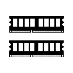 Simple illustration of RAM Personal computer component icon