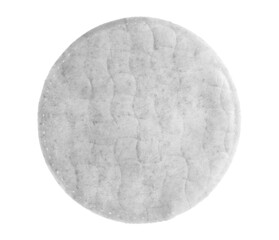 Absorbent cotton wool pads, swabs, wadding isolated on white with clipping path