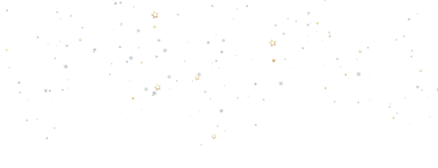 Snowflakes and bokeh lights on the blue Merry Christmas background. 3D render