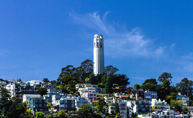 San Francisco California Coit Tower district